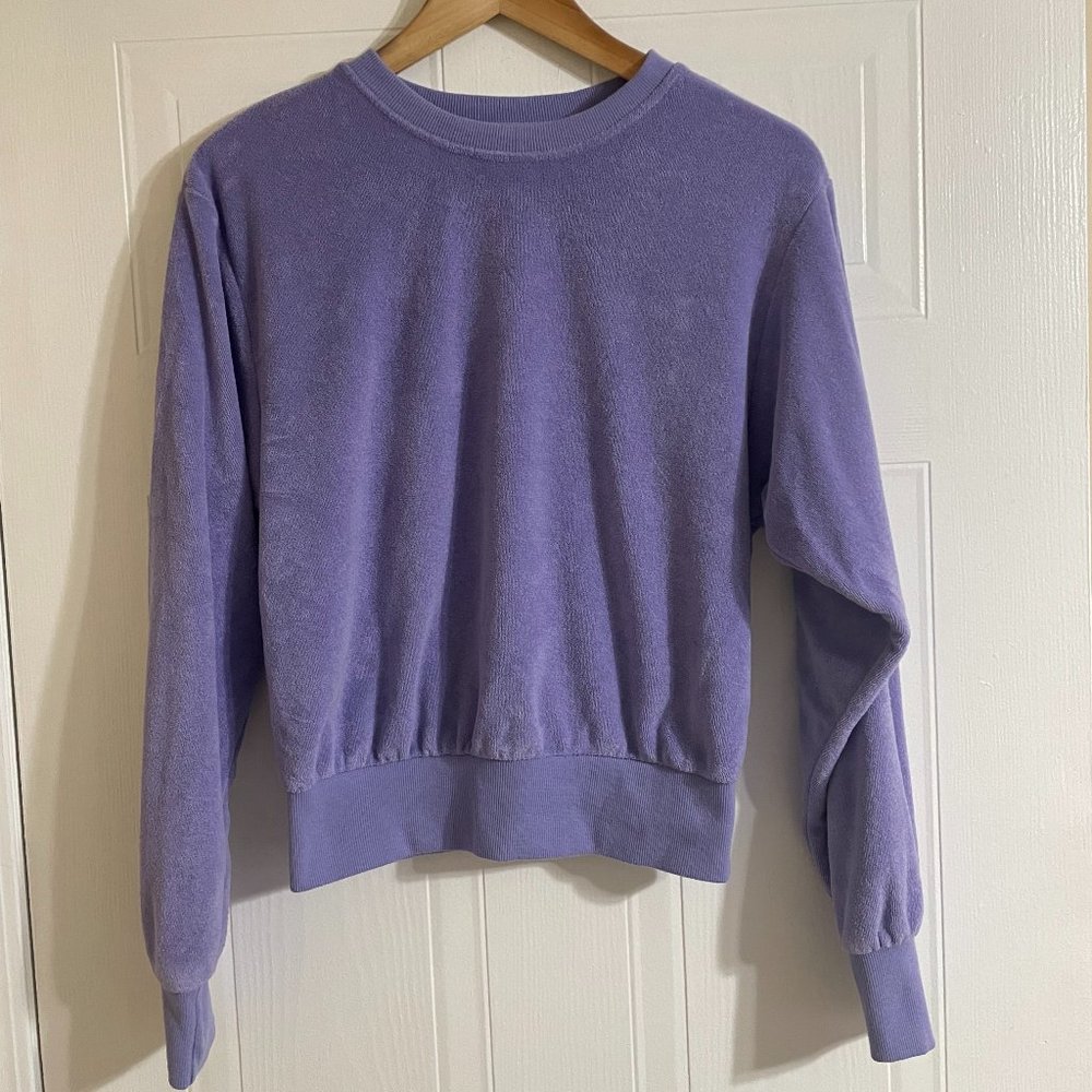 Reflex Purple Crewneck Pullover Sweater